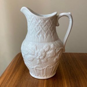 Porcelain de Paris vintage white creamer